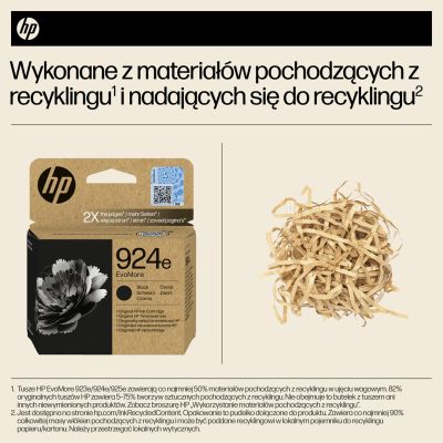 5. HP Oryginalny czarny tusz 924e EvoMore