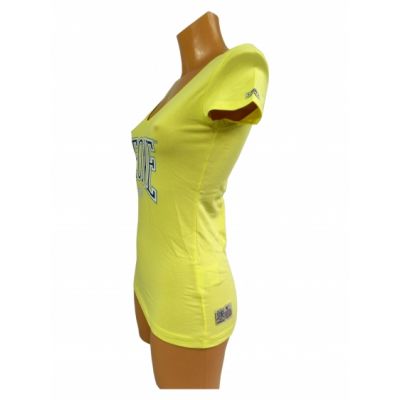 2. T-shirt damski LEONE LW1022/S16 żółty "S"