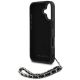 6. Etui Karl Lagerfeld Saffiano Crystals w/Chain na iPhone 16 - czarne