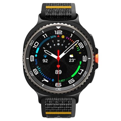 2. Pasek Spigen Athlex Air na Samsung Galaxy Watch 40 / 44 / 46 mm - czarno-żółty