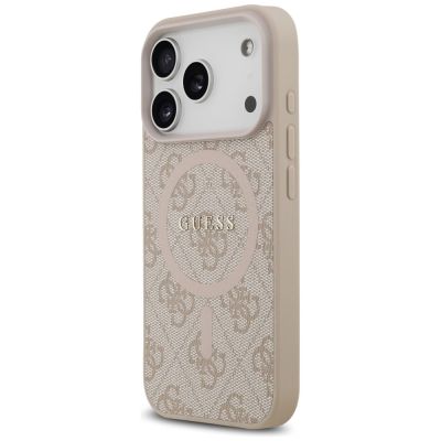 2. Etui Guess 4G Ring Classic Logo MagSafe na iPhone 17 Pro - różowe