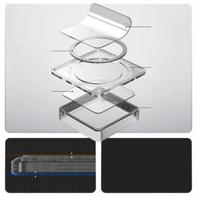 17. Etui Spigen Ultra Hybrid Mag MagSafe na Samsung Galaxy S26+ - przezroczysto-białe