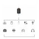 8. Adapter Wozinsky WALA-01 Lightning - USB-A OTG - czarny