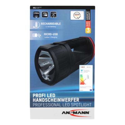 4. Ansmann HS20R Pro LED ręczna latarka nešiojamasis prožektorius