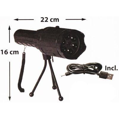 8. PROJEKTOR RZUTNIK LED WYMIENNE KLISZE ŚWIĘTA HALLOWEEN