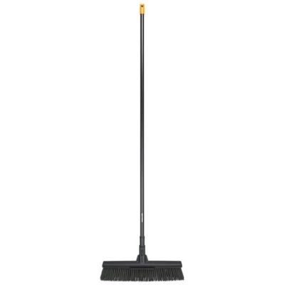 Fiskars 1025926 miotła Wewnętrzna Włosie miękkie/twarde Aluminium Czarny