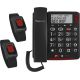 Telefon amplicomms BigTel 50 Plus z bransoletką awaryjną Duo ciemnoszary
