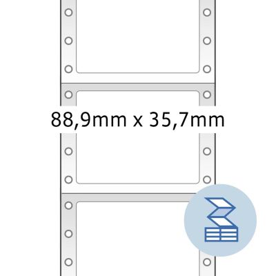 2. HERMA Computeretiketten weiĂź 88,9x35,7 mm Papier 4000 St.