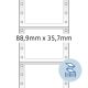 2. HERMA Computeretiketten weiĂź 88,9x35,7 mm Papier 4000 St.