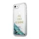 2. Etui Guess Liquid Glitter Party na iPhone 6 / 7 / 8 / SE 2020 / SE 2022 - niebieskie