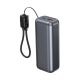 2. GEMBIRD POWERBANK O POJEMNOŚCI 10000MAH, WYŚWIETLACZ LCD, SZYBKIE ŁADOWANIE 20W, KOLOR SZARY