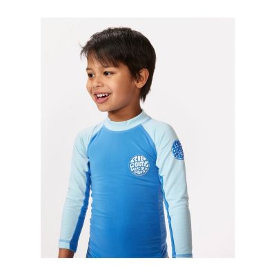 3. Lycra RIP CURL Icons Uv Brushed L/ S Suit-Boy niebieski