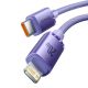 2. Kabel Baseus CAJY000205 Lightning - USB-C PD 20W 480Mb/s 1,2m - fioletowy