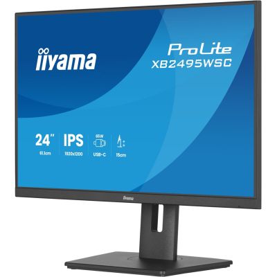 6. iiyama ProLite XB2495WSC-B1 monitor komputerowy 61,2 cm (24.1") 1920 x 1200 px WUXGA LED Czarny
