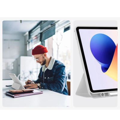 9. Etui TechProtect SmartCase Pen na Xiaomi Poco Pad M1 / Redmi Pad 2 Pro 12.1 - szare