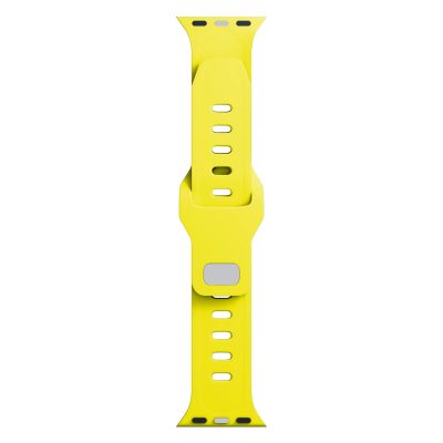 6. Pasek silikonowy 3mk Silicone Watch Strap do Apple Watch 38 / 40 / 41 mm - żółty