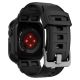 7. Etui z paskiem Spigen Rugged Armor Pro na Apple Watch 4 / 5 / 6 / 7 / 8 / SE (44/45 mm) - czarne