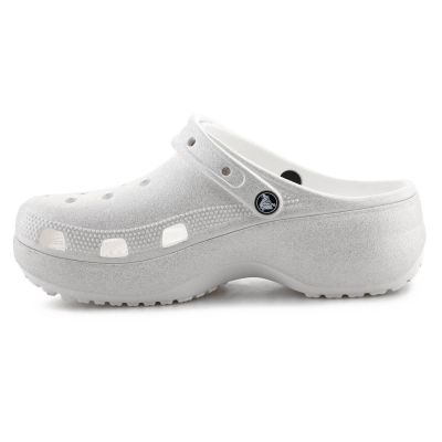Crocs Classic Platform Glitter Clog W 207241-0WV Chalk