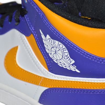 11. Buty  Air Jordan 1 MID Sneakersy Los Angeles Lakers LA - DQ8426-517