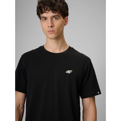 3. T-shirt regular z nadrukiem męski 4F 4FRSS26TTSHM3814-20S
