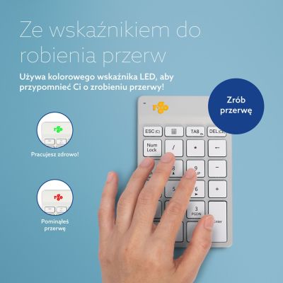 14. R-Go Tastatur Nummernblock Break Bluetooth weiĂź