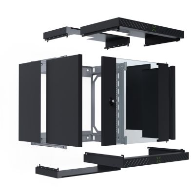 3. EFB Elektronik WGX-1206TS.G1 stojak 12U Szafa wisząca Czarny
