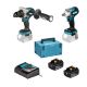 MAKITA ZESTAW COMBO 18V DLX2590TJ (DHP492, DTW300) 2x5,0Ah