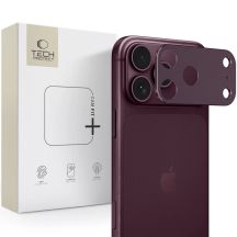 Osłona na wyspę aparatu Tech-Protect Camalloy Fit+ na iPhone 18 Pro - burgundowa