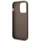 7. Guess GUHCP14LG4GLBR iPhone 14 Pro 6,1" brązowy/brown hard case 4G Stripe Collection