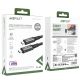 5. Kabel Acefast C1-09 USB-C / USB-C USB4 PD3.1 5A 1m - szaro-czarny
