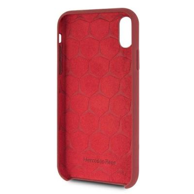 4. Etui Mercedes Silicone Line na iPhone Xr - czerwone