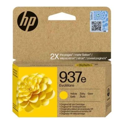 8. HP Oryginalny żółty tusz 937e EvoMore
