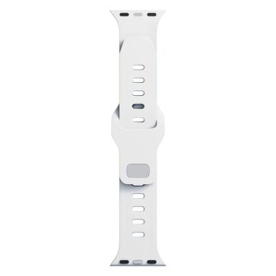 3. Pasek silikonowy 3mk Silicone Watch Strap do Apple Watch 42 / 44 / 45 / 49 mm - biały