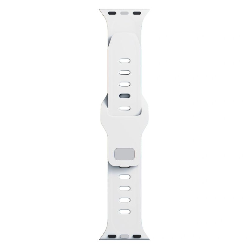 3. Pasek silikonowy 3mk Silicone Watch Strap do Apple Watch 42 / 44 / 45 / 49 mm - biały