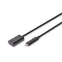 Aktywny przedłużacz USB 3.2 Gen2 10G, USB-C - USB-C, 5m