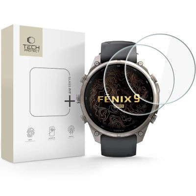 Szkło hartowane Tech-Protect Glass Fit+ na Garmin Fenix 9 Pro 47 mm