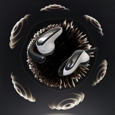 4. Słuchawki Dudao U17Z Bluetooth 5.3 OWS z zausznikami - czarne