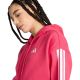 4. Bluza damska adidas Essentials 3-Stripes Full-Zip Fleece Hoodie różowa KF6272