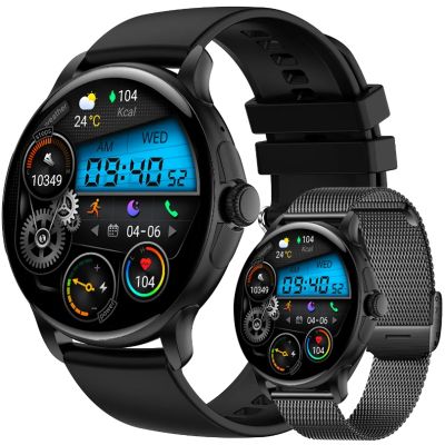 Smartwatch Damski Rubicon RNCF35 BLACK Bransoleta + Pasek