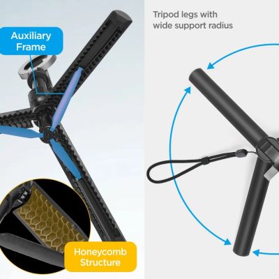 10. Selfie stick Spigen S580W MagSafe Bluetooth z tripodem - czarny