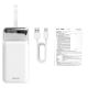 5. Powerbank SAVIO BA-15 50000 mAh, biały