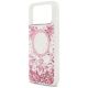 6. Etui Guess Resin Bottom Glitter MagSafe na iPhone 17 Pro Max - różowe