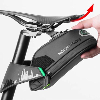 2. Torba rowerowa Rockbros C27-1 pod siodełko - czarna