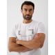 3. T-shirt slim z nadrukiem męski 4F 4FRAW26TTSHM4666-10S