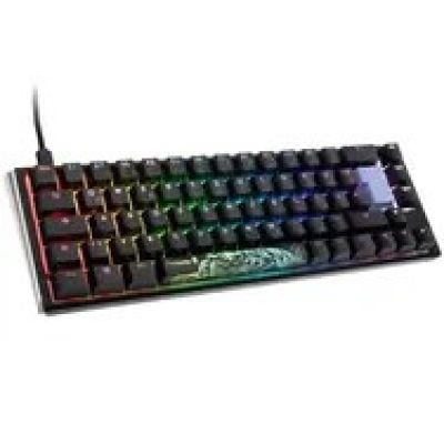 11. Ducky One 3 Classic SF klawiatura Gaming USB Niemiecki Czarny, Biały