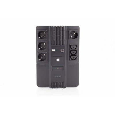 3. UPS UPS Line-Interactive 800VA/480WAVR 4xSCHUKO 3xIEC C13 1xUSB A 1x USB B RJ45