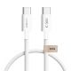 Kabel Tech-Protect Ultraboost Lite USB-C / USB-C 60W / 3A 50 cm - biały