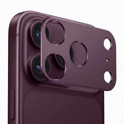 4. Osłona na wyspę aparatu Tech-Protect Camalloy Fit+ na iPhone 18 Pro Max - burgundowa