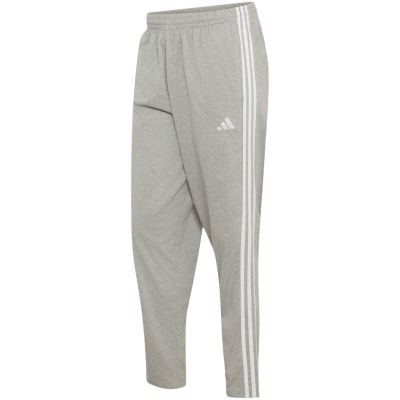 2. Spodnie męskie adidas Essentials 3-Stripes Single Jersey Tapered Open Hem szare KY4215