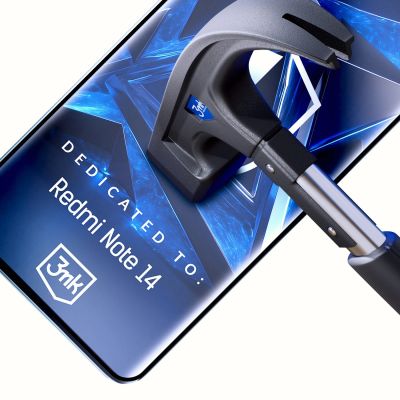 4. Szkło hartowane 3mk HardGlass Max Lite Black na Xiaomi Redmi Note 14 5G